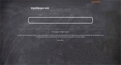 Desktop Screenshot of mywebpages.com